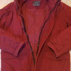 OMPHALOS 옴파로스 접이식 후드 파카 버건디