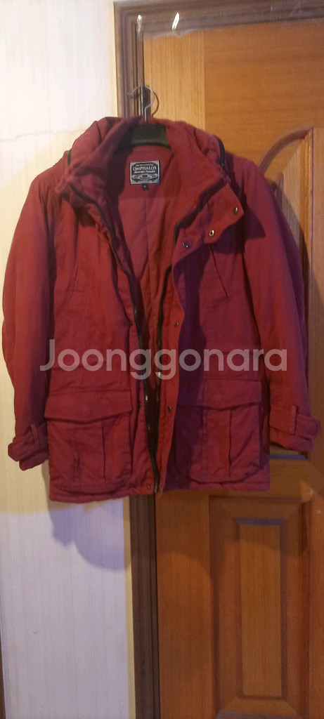 OMPHALOS 옴파로스 접이식 후드 파카 버건디--2