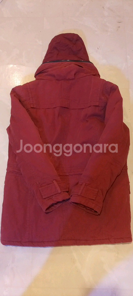 OMPHALOS 옴파로스 접이식 후드 파카 버건디--1