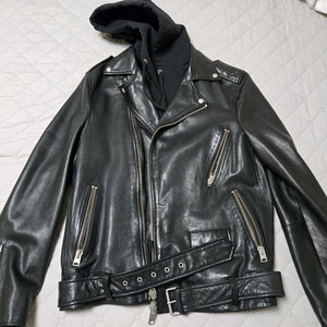 올세인츠 램스킨 가죽 라이더자켓 S사이즈