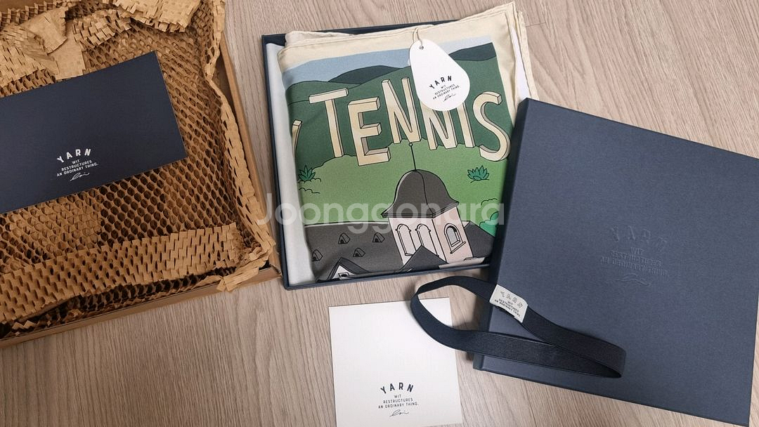 스튜디오 얀 플레이스카프 90x90 새상품--4