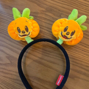 롯데월드 할로윈 호박 머리띠 이미지