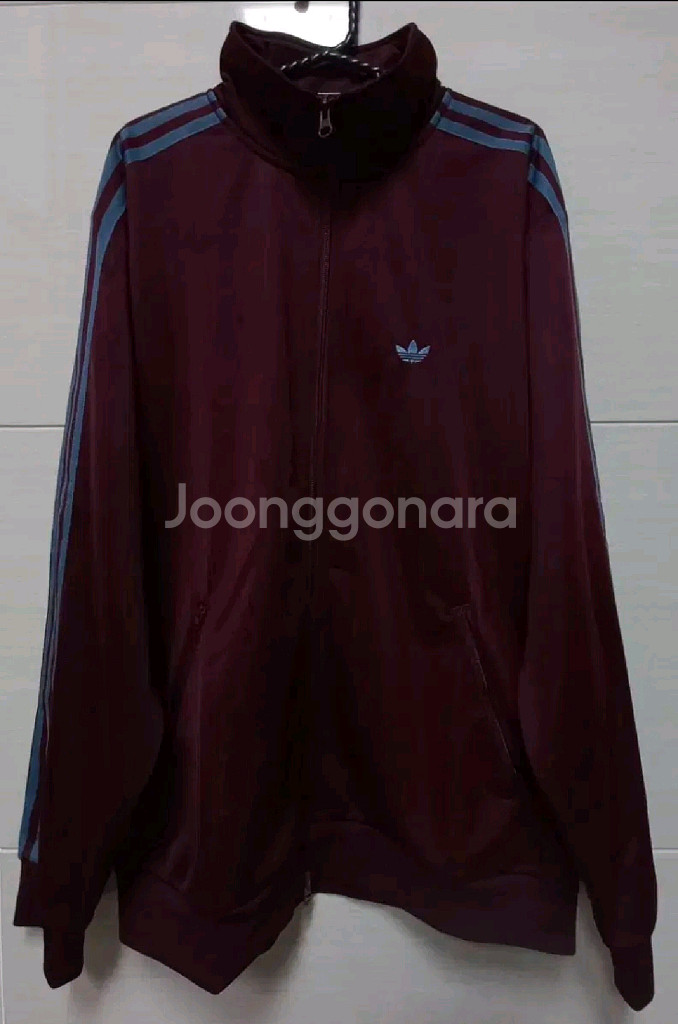 아디다스 BB 베켄바우어 버건디 마룬 트랙탑 져지 M--0