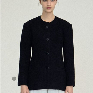 녹섭 부클 울자켓 boucle wool jacket