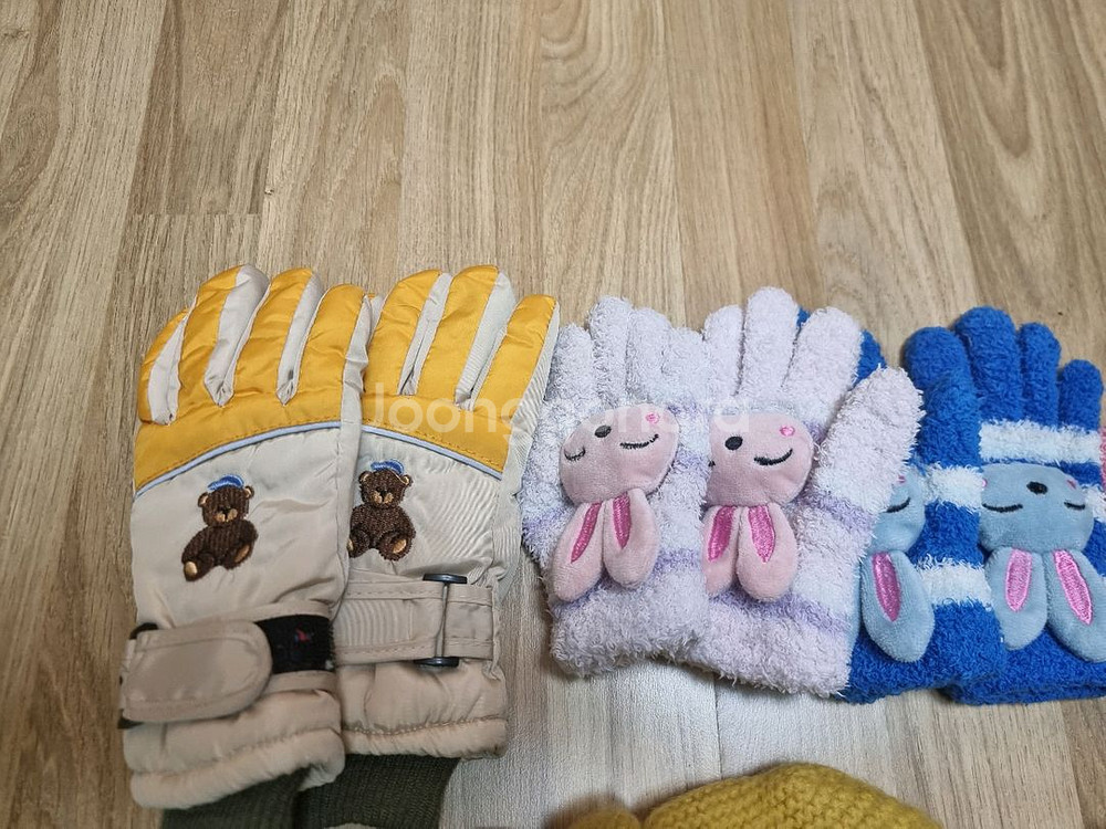 유아 목돌이 장갑 산타모자 일괄--1