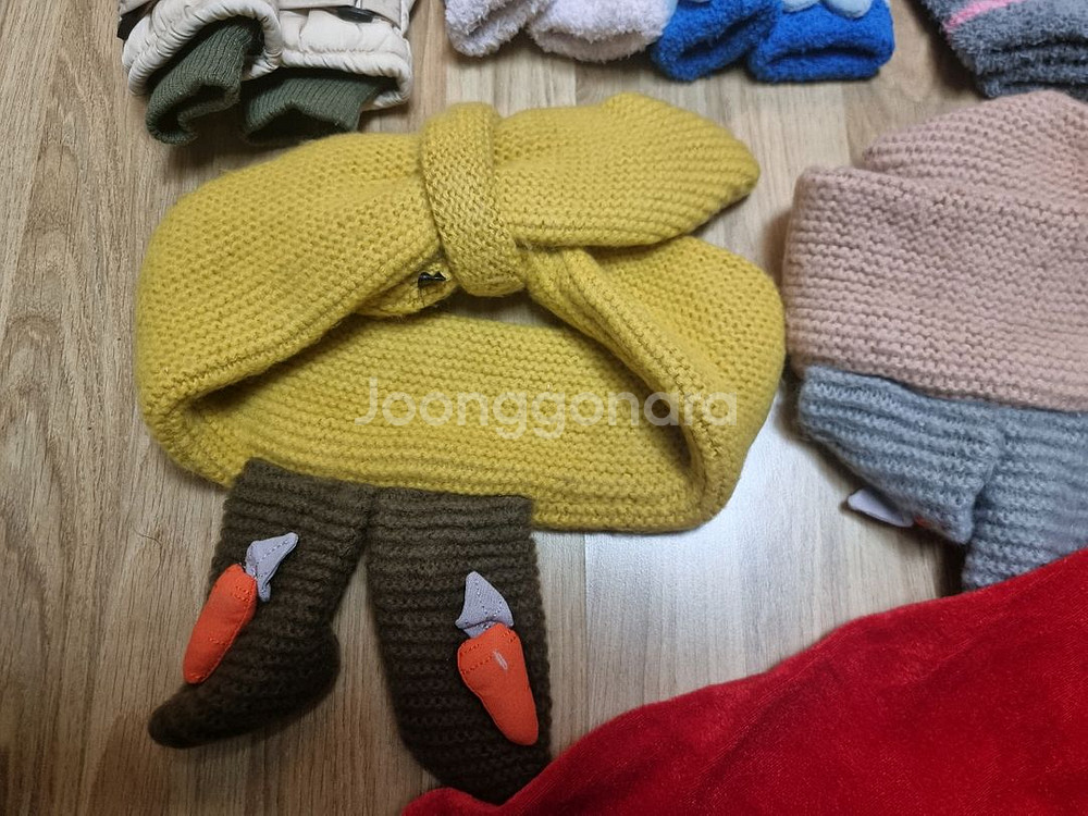 유아 목돌이 장갑 산타모자 일괄--3