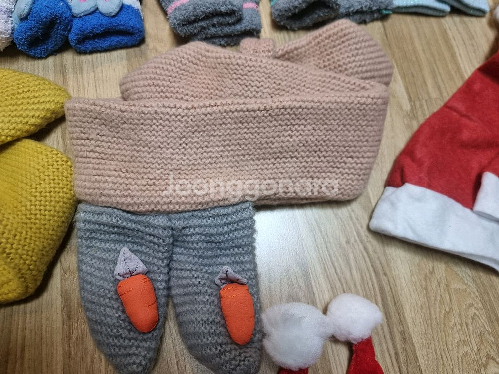 유아 목돌이 장갑 산타모자 일괄--4