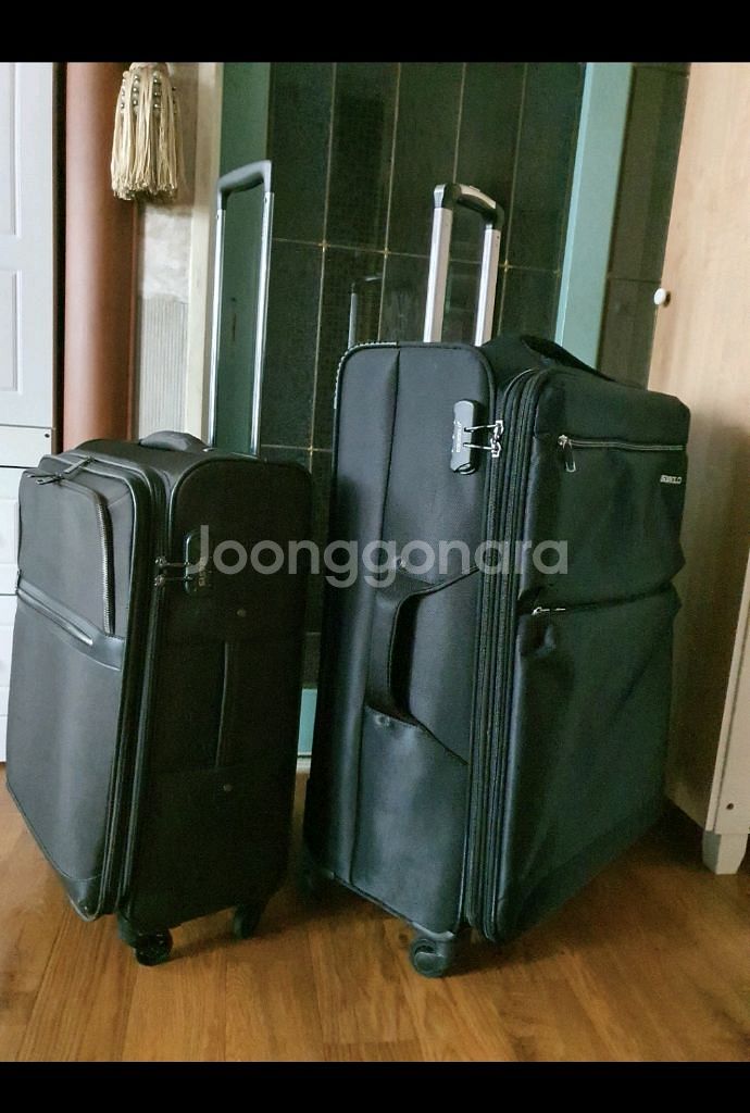 대형케리어4륜바퀴비번장치확대지퍼저렴히4만원케리어및배낭덤--1