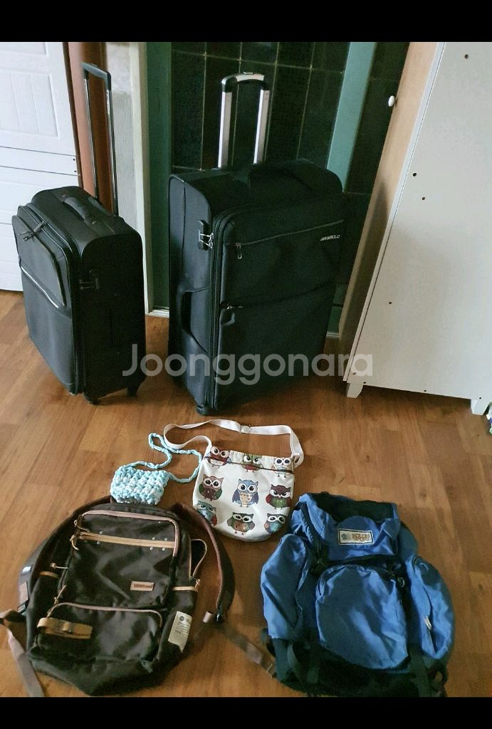 대형케리어4륜바퀴비번장치확대지퍼저렴히4만원케리어및배낭덤--5