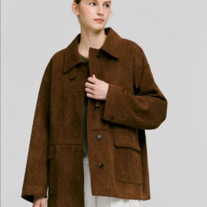 드파운드 스웨이드 싱글 하프 자켓 / suede