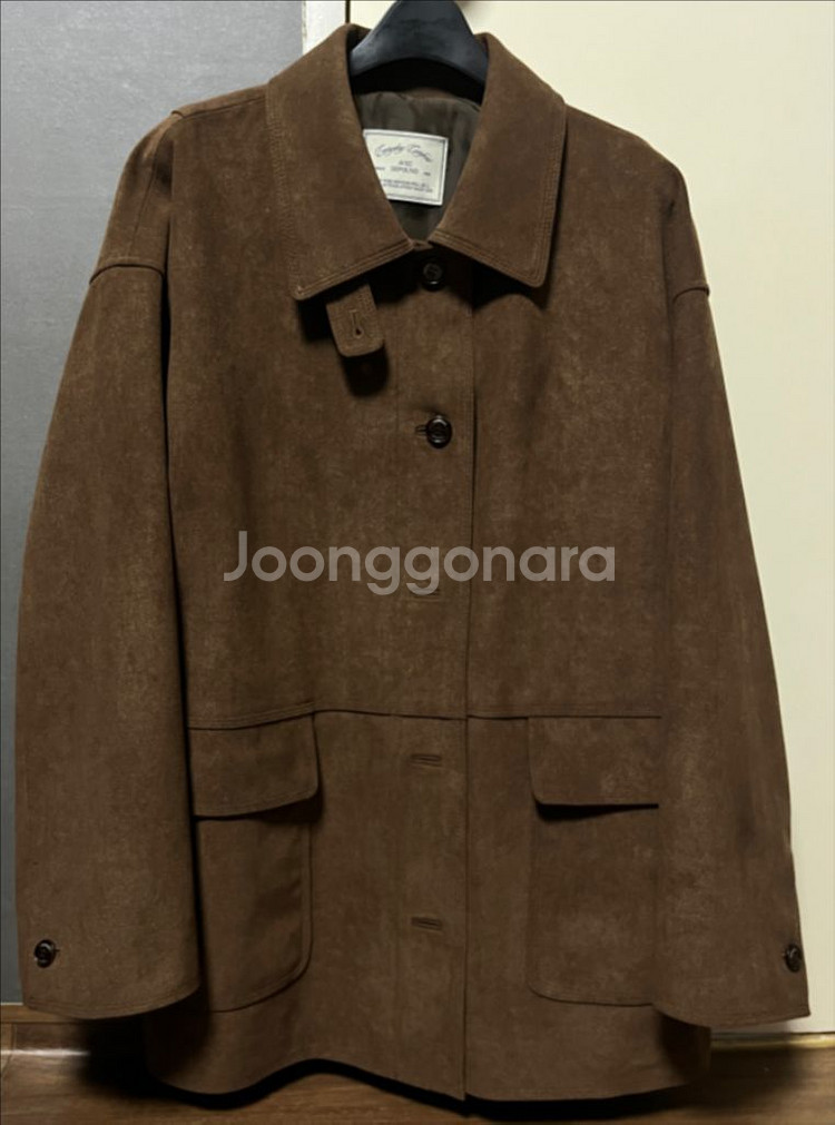 드파운드 스웨이드 싱글 하프 자켓 / suede--2