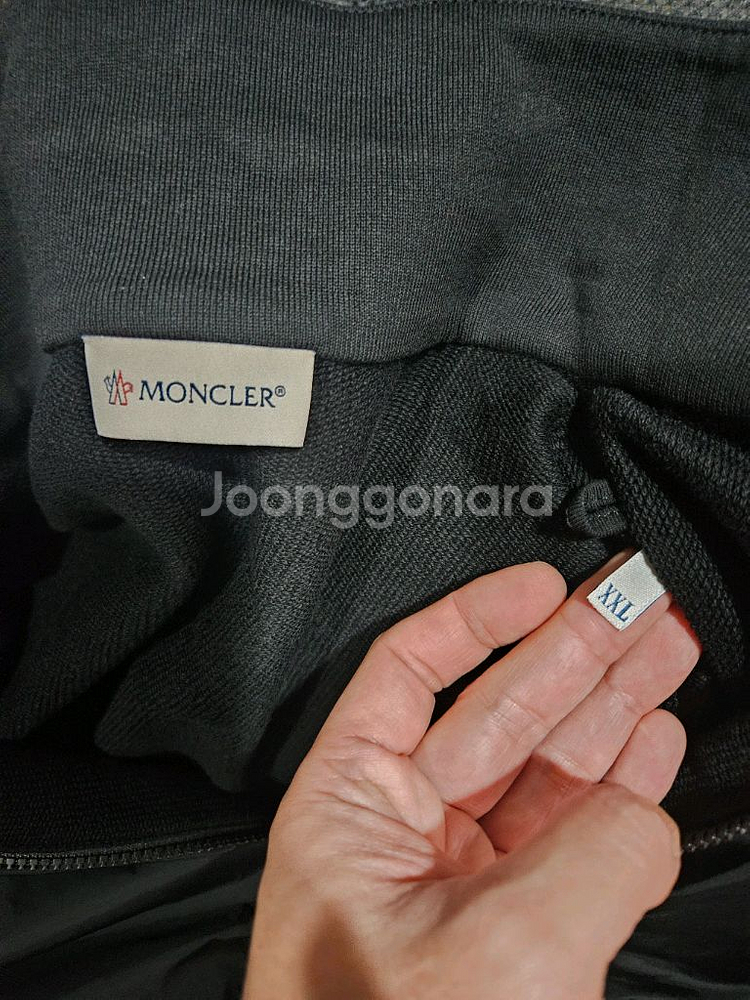 몽클레어 사이드로고 집업 트랙 자켓 XXL 블랙--1
