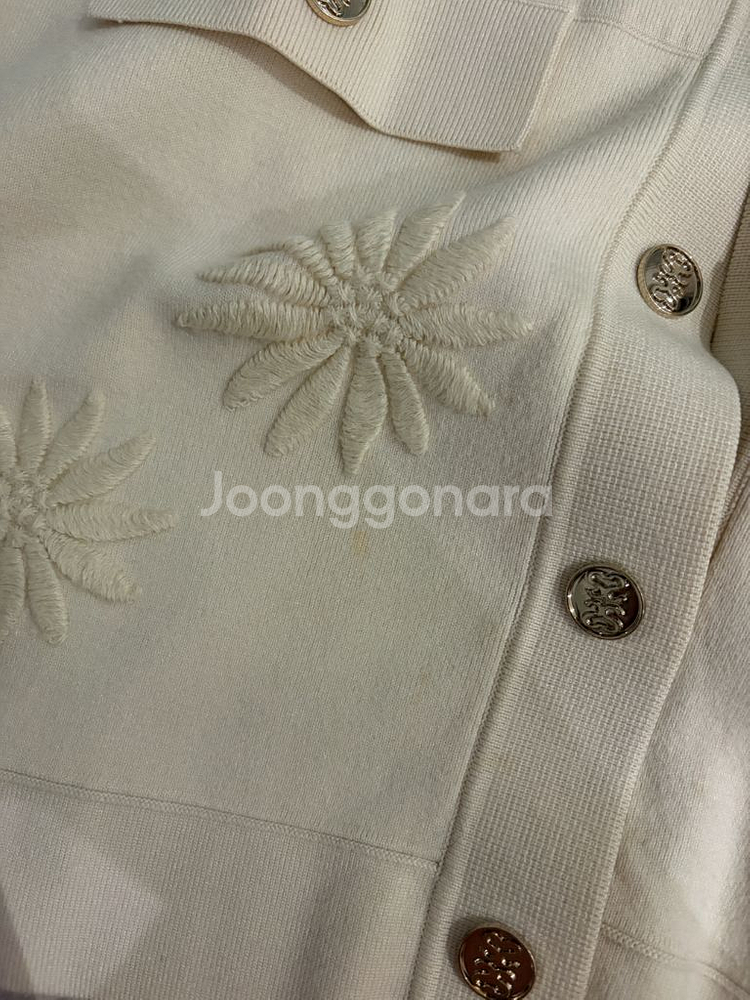 *주말할인* 산드로 자수 가디건 니트자켓--7