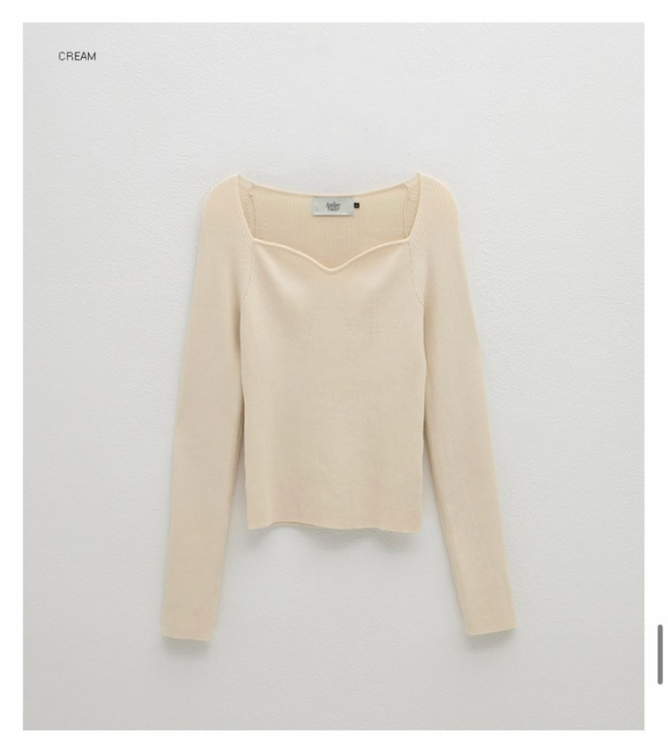 아뜰리에 나인 아이보리크림 니트--2