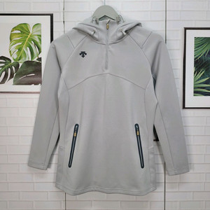 DESCENTE 데상트 기능성 반집업 후드 티셔츠 S