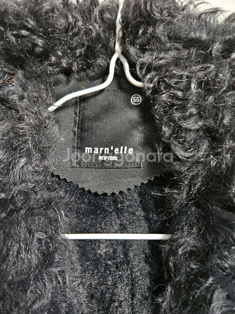 marynelle 블랙 무스탕 코트 55--3