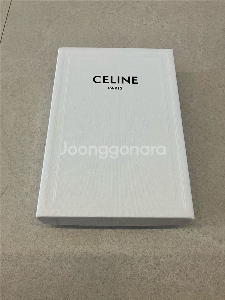 CELINE / 트리옹프&램스킨 지퍼 컴팩트 카드지갑--5