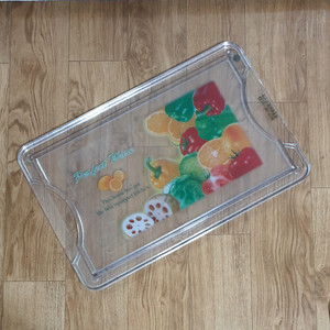 미사용 Perfect Ware 투명 플라스틱 도마 쟁반