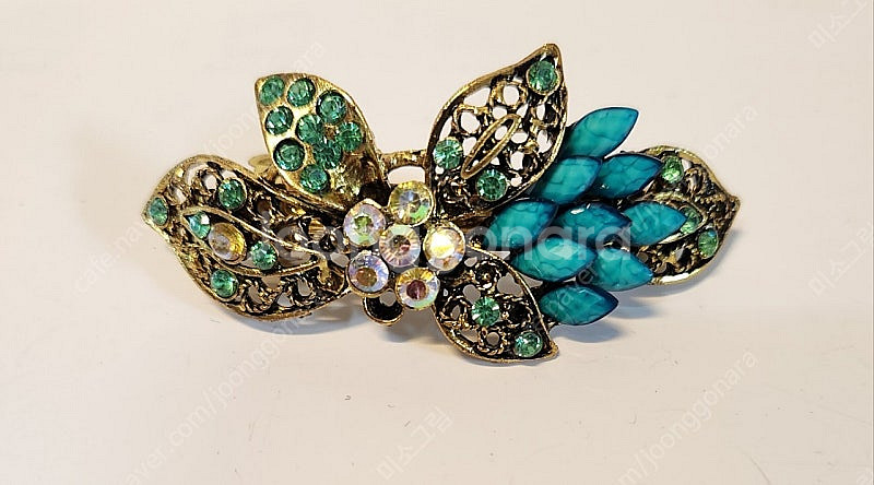 큐빅메탈헤어핀 새상품 미사용(해외구입)--0