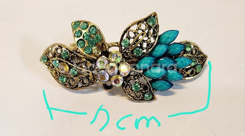 큐빅메탈헤어핀 새상품 미사용(해외구입)--1