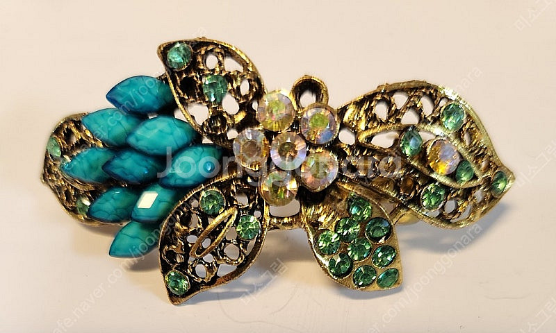 큐빅메탈헤어핀 새상품 미사용(해외구입)--3