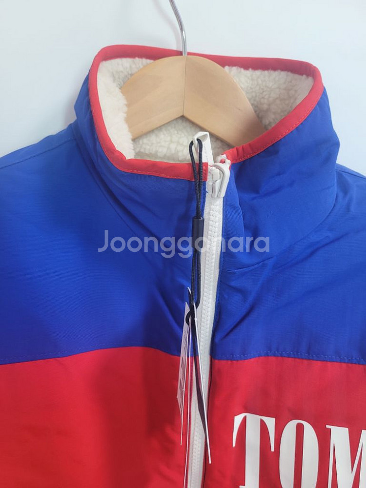 새상품)타미진스 여성 양면 셰르파플리스 뽀글이 숏점퍼--4