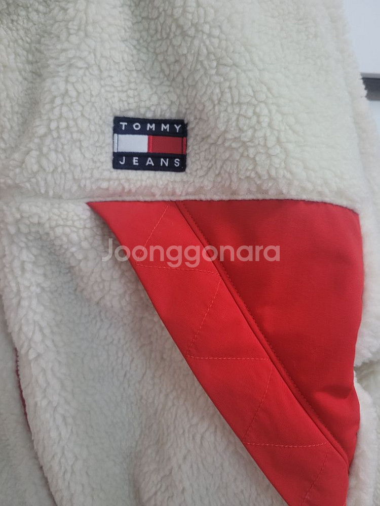 새상품)타미진스 여성 양면 셰르파플리스 뽀글이 숏점퍼--6