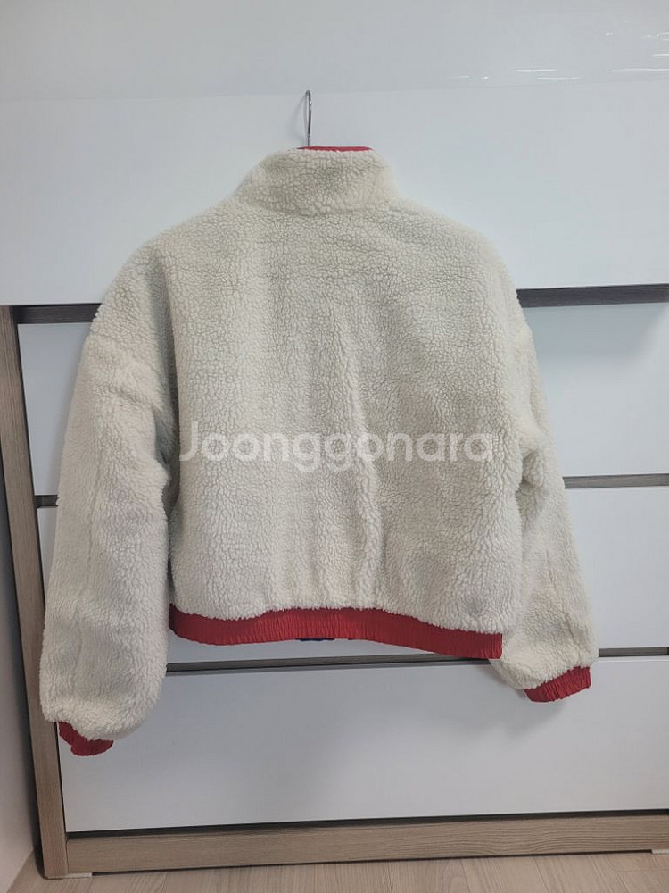 새상품)타미진스 여성 양면 셰르파플리스 뽀글이 숏점퍼--7