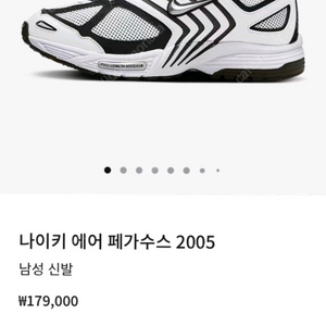 나이키 에어 페가수스 2005 화이트 270사이즈국내