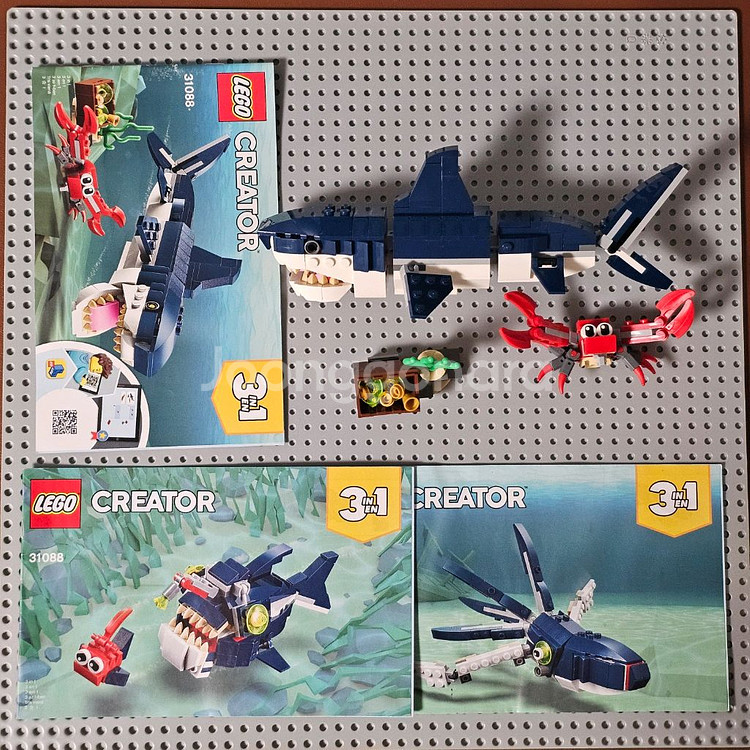 레고 31088 3in1 바닷속 상어 누락없음--2