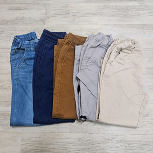 남아 130 바지 5벌 긴바지