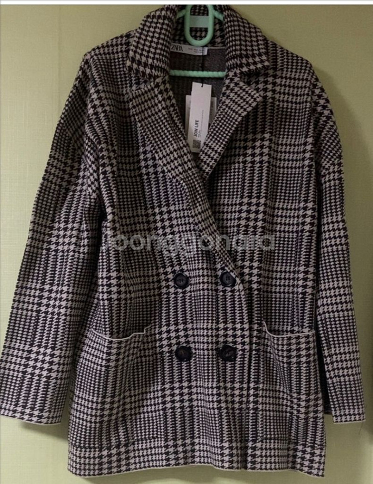 자라 하운드체크 자켓(새상품/택포)--1