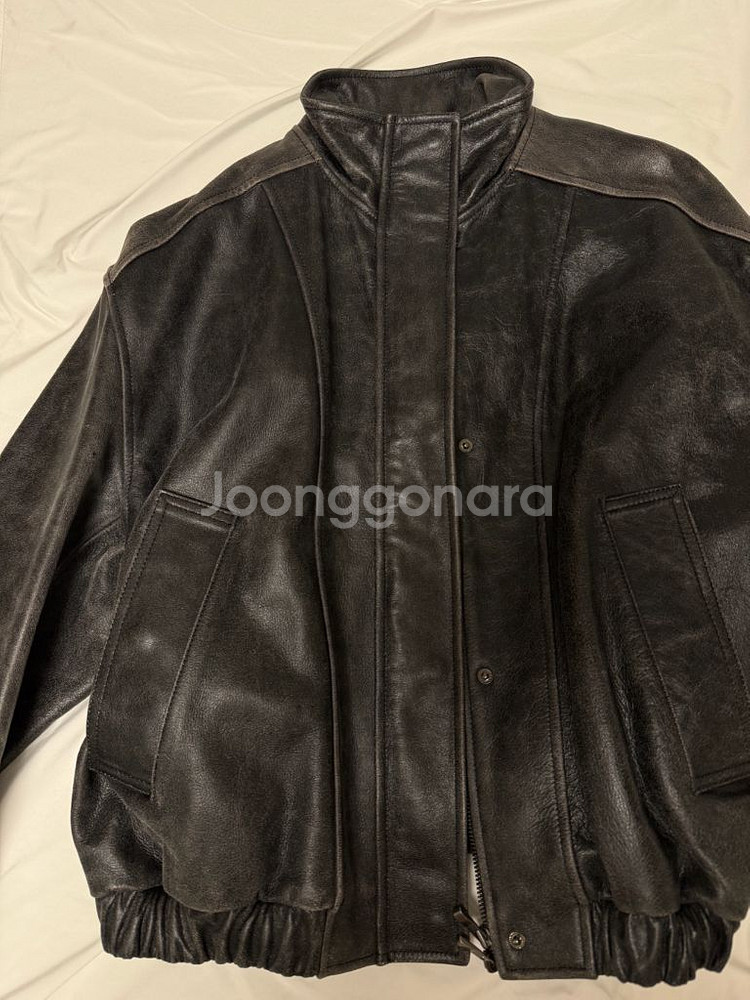 모이아 빈티지 레더 점퍼 vintage leather--7