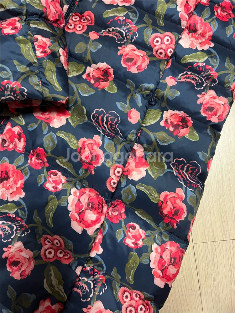 오일릴리 토끼털카라 플라워 롱패딩 덕다운오리털점퍼자켓꽃--14