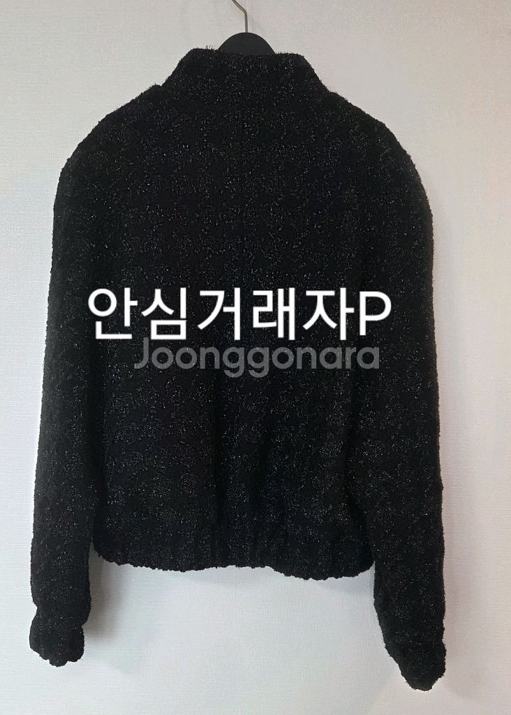 더로랑 펄블랙 하운드투스 봄버 트위드 M사이즈 새상품--8