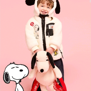 새상품 베베드피노 스누피 모자 점퍼 가방