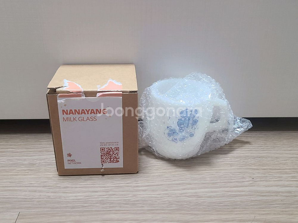 픽셀스토어 나나양 밀크글라스 컵 판매합니다--1