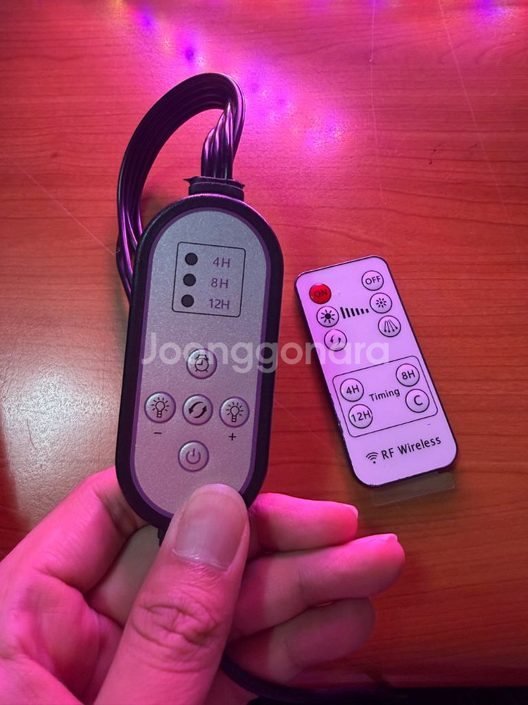 LED 식물 성장등 4구 + 삼각대 새상품--2