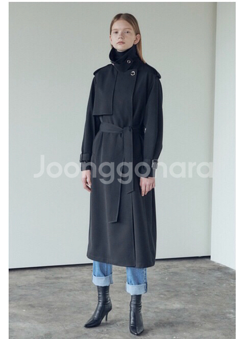 닐바이피 트렌치코트 블랙--0