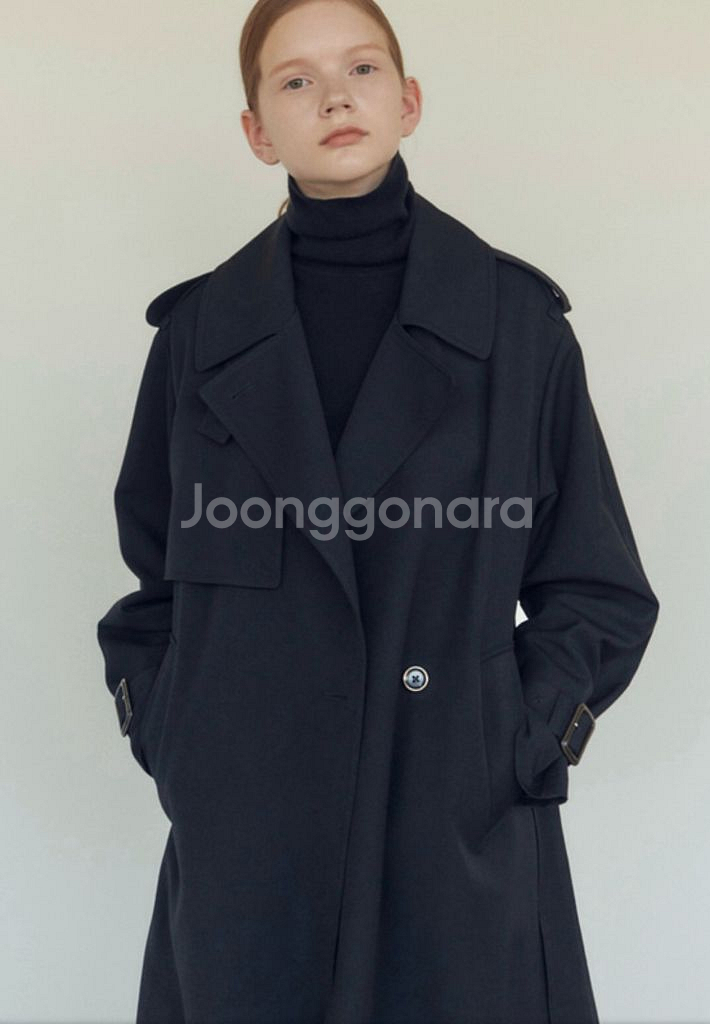 닐바이피 트렌치코트 블랙--2