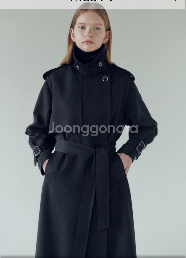닐바이피 트렌치코트 블랙--4