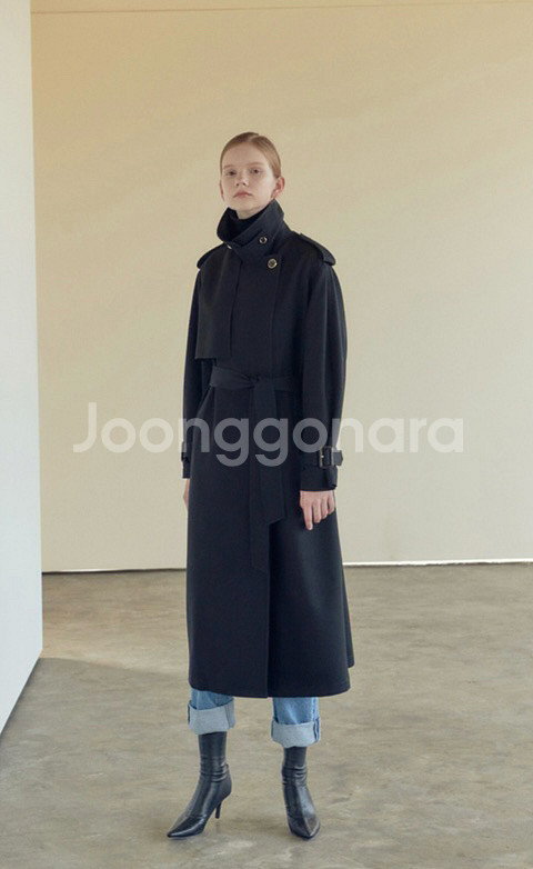 닐바이피 트렌치코트 블랙--3