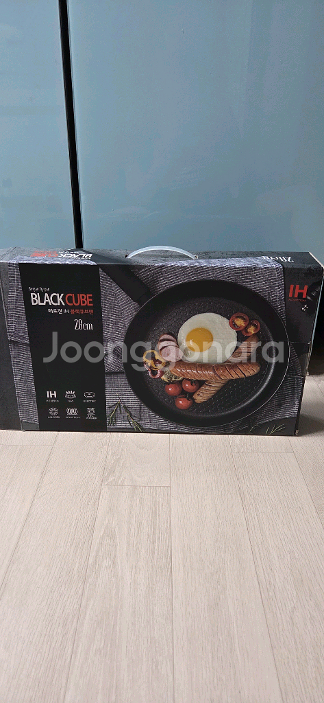 베르겐 IH 블랙큐브 프라이팬 28cm( 미개봉새제품)--0