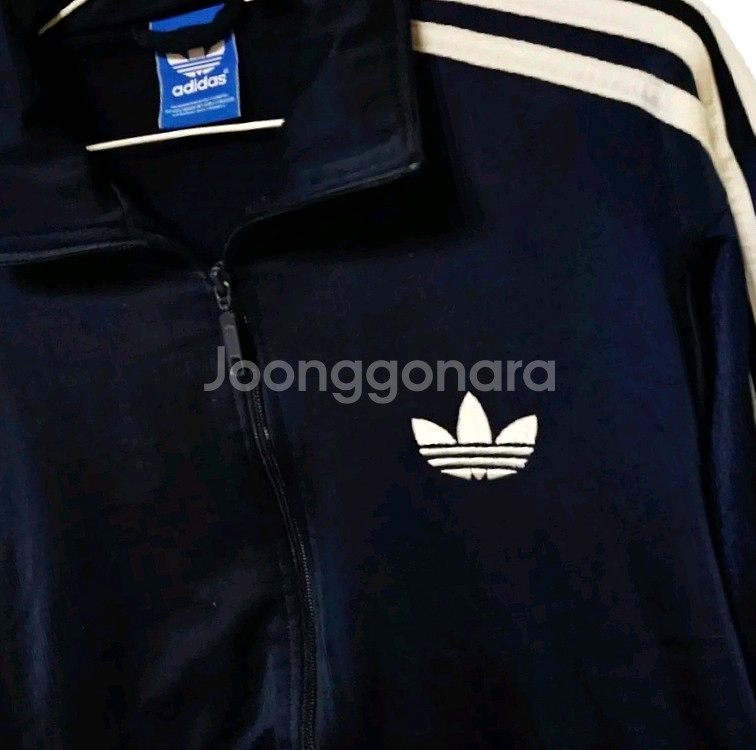 아디다스 구 파이어버드 네이비 져지 트랙탑 105--5