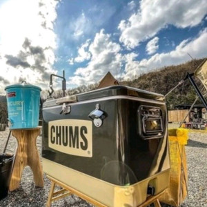 첨스 스틸쿨러 54리터+보냉커버가방