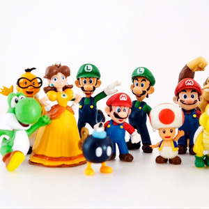 슈퍼마리오 미니어쳐 피규어 18종세트 인테리어 소품