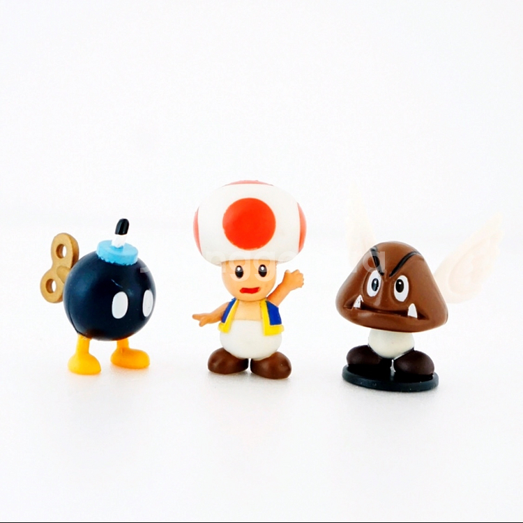 슈퍼마리오 미니어쳐 피규어 18종세트 인테리어 소품--7