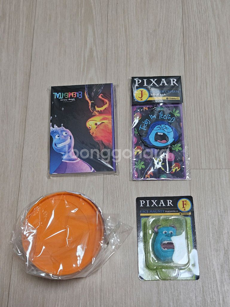 (미개봉) 픽사 해피쿠지 J상러버참 아트북 설리마그넷--0