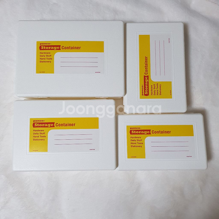 펜코 스토리지 컨테이너 4종세트 화이트--2