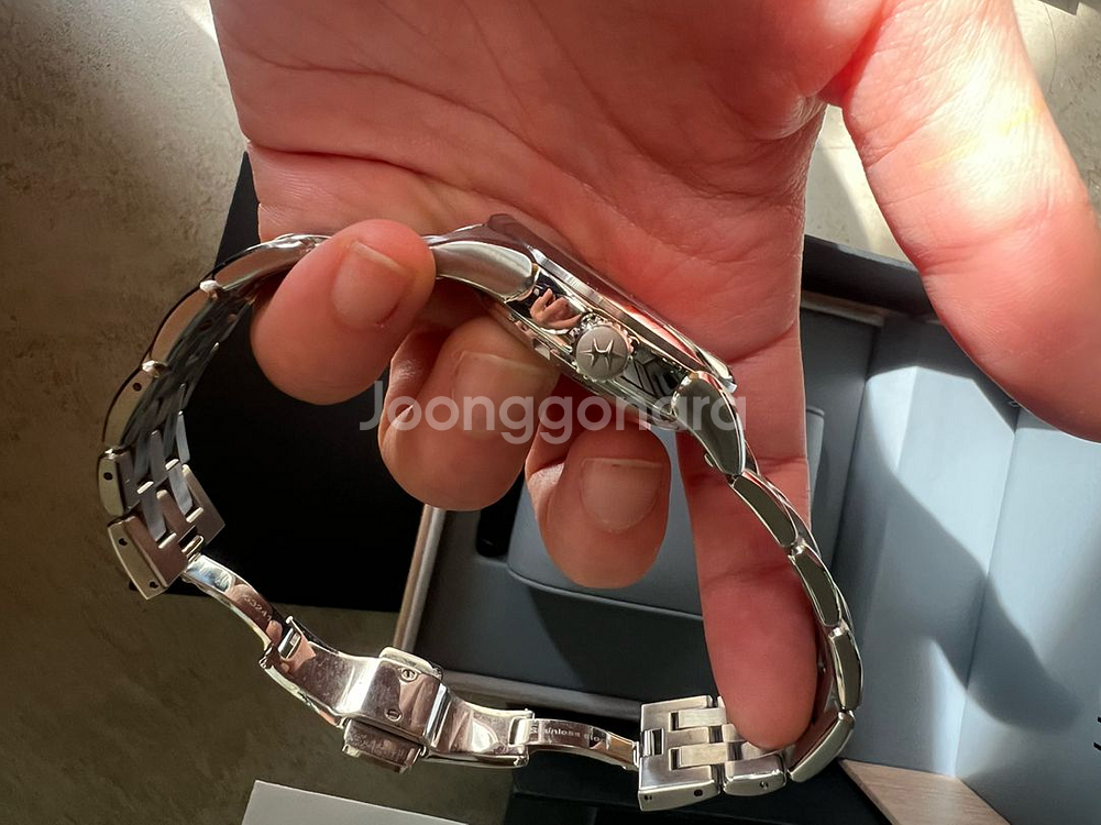 해밀턴 재즈마스터 오픈하트 36mm 애프리콧 살구 남녀--4